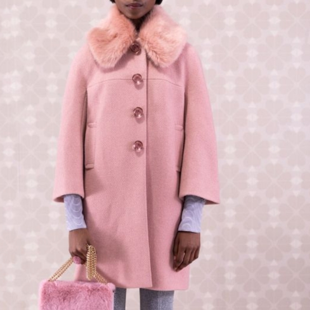 Kate Spade Metallic Tweed Coat - Picture 11 of 11